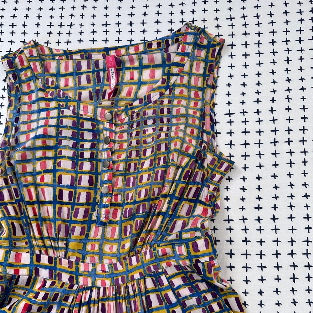 Anthropologie - Plenty by Tracy Reese Sunchecked Sundress - Size 2 - Picture 4 of 5